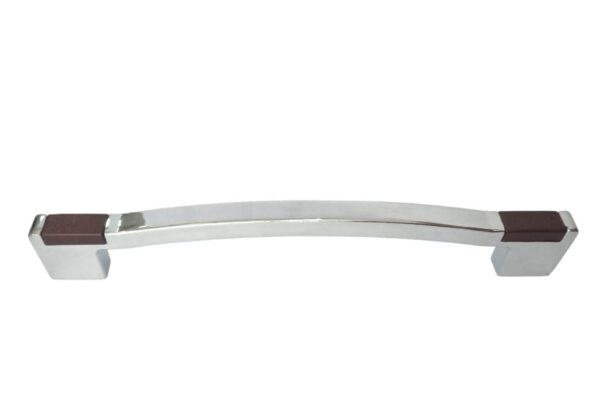 White Metal Cabinet Pull Handle | Silver Chrome Finish | Office Wardrobe Furniture Kitchen Drawer Push Bar - Image 3