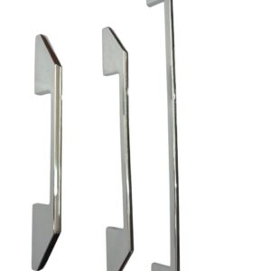 White Metal Cabinet Pull Handle | Silver Satin Finish | Office Wardrobe Furniture Kitchen Drawer Push Bar