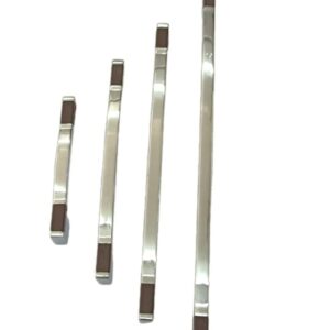 White Metal Cabinet Pull Handle | Silver Chrome Finish | Office Wardrobe Furniture Kitchen Drawer Push Bar
