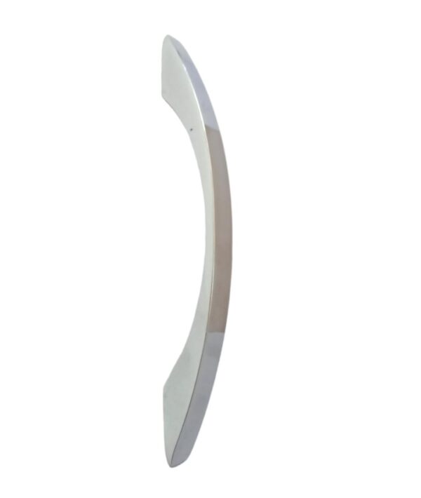 White Metal Cabinet Pull Handle | Silver Satin Finish | Office Wardrobe Furniture Kitchen Drawer Push Bar - Image 3