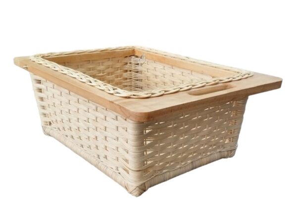 Wicker Basket for Modular Kitchen | Pull Out Basket for FRUITS and VEGETABLES - Image 2