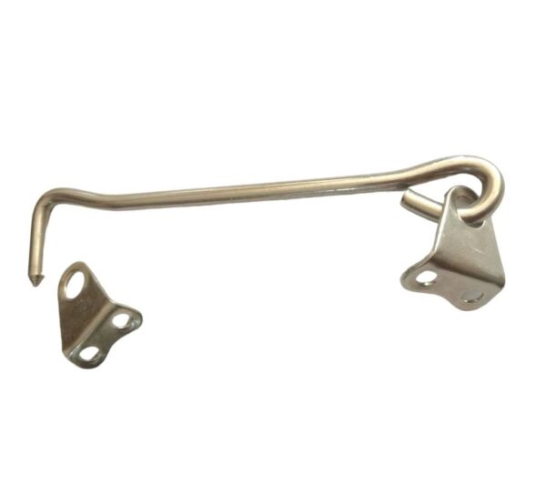 Aluminum Window Stopper | Cabin Door Gate Hook and Window Hook | 4 Inches Silver - Image 2