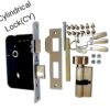 Premium SS+ZINC Mortice Door Lock Set | Cylindrical Lock Knob Lock | 200mm Lock - Image 5