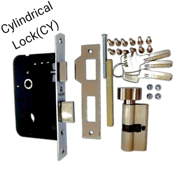 Heavy Duty Premium SS+ZINC Mortice Door Lock Set | Cylindrical Lock Knob Lock | 200mm Lock - Image 5