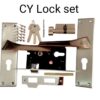 Premium SS+ZINC Mortice Door Lock Set | Cylindrical Lock Knob Lock | 200mm Lock - Image 3